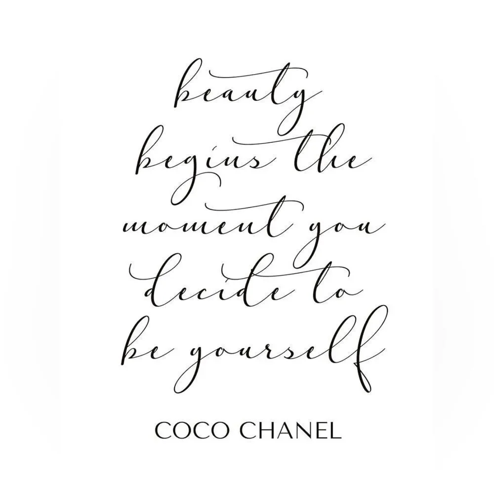 The faces and words of Coco Chanel print picture~ Office home decor YOU CHOOSE - Picture 8 of 8